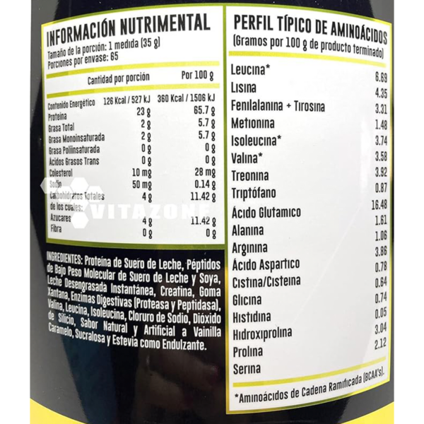 Hydrotein Dona de Homero 5 Lbs Advance Nutrition. - Imagen 2